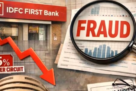 बैंक में बड़ा घोटाले का शक! IDFC First Bank की शाखा में ₹590 करोड़ की गड़बड़ी